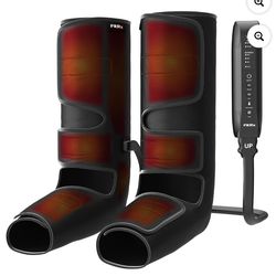 Fitrx RecoverMax Compression Boots, Heated Compression Leg and Foot Massager with Multiple Massage, Intensity, and Heat Levels