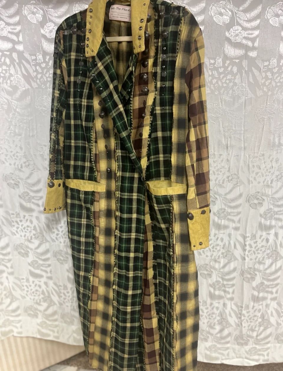 Women Free People Rodeo Plaid Duster