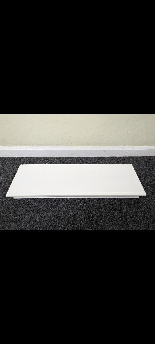 White Floating Shelf With Mounting Bracket