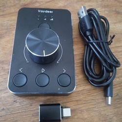 VAYDEER MULTIMEDIA VOLUMEN CONTROLLER KNOB 3 MODES COMPATIBLE WITH WINDOWS 7/8/10/ MACBOOK 