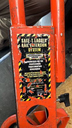 Safety ladder rail extension