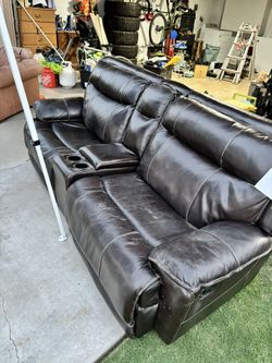 Leather Couch/ Recliner