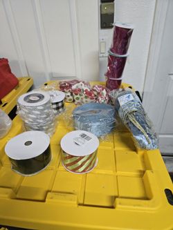 Christmas Wired Ribbon. New