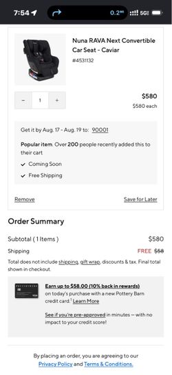 Nuna RAVA Next Convertible Car Seat – Caviar