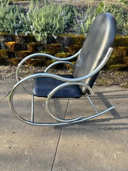 Mcm Chrome Rocking Chair 