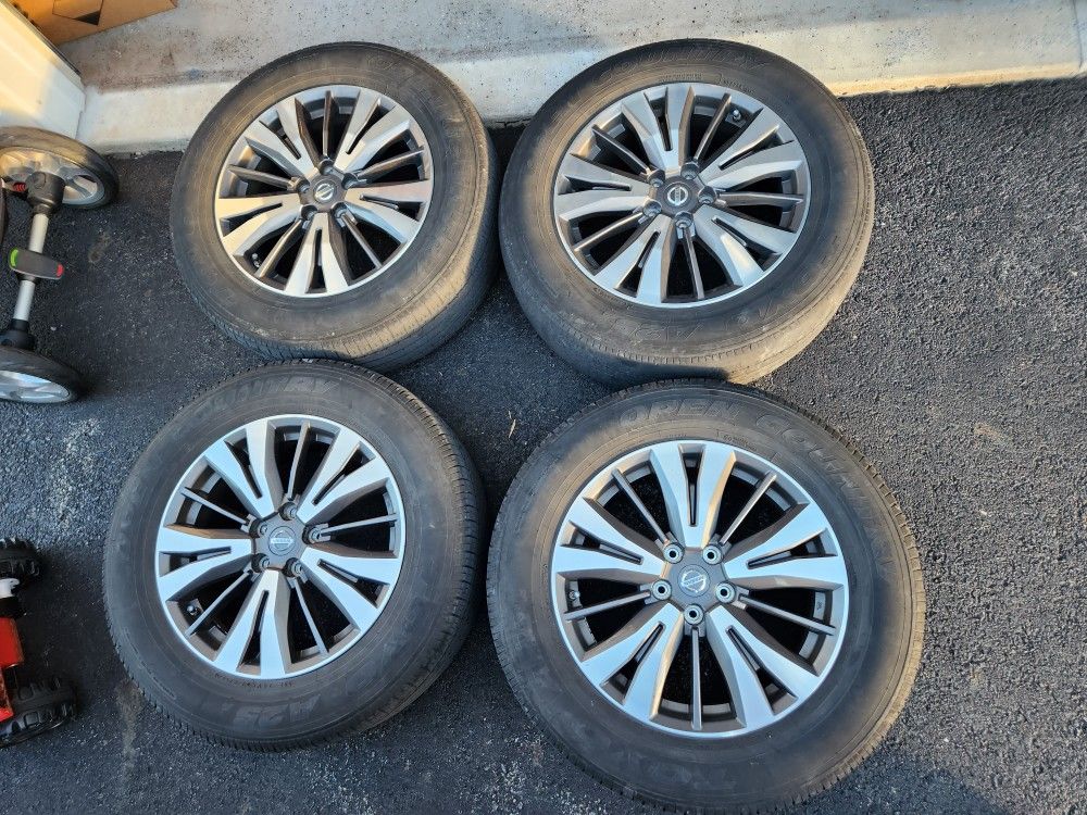 2017 Pathfinder 18 Inch Wheels And Tpms Sensors