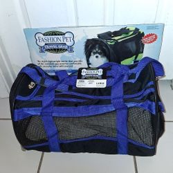 soft sided pet carrier 19.5" x 10" x 11.75" for pets up to 20 lbs $20 FIRM