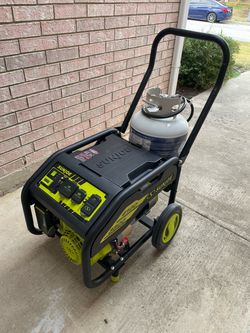 Sun Joe 4100W Propane Generator – Like New, Run Time Display Pictured, Includes Accessories