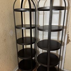 2 Shelf Stands (brown)