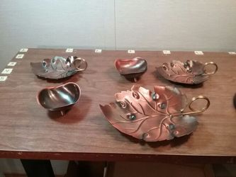 Copper Leaf Tabletop Dishes