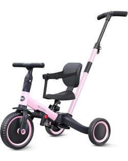 newyoo TR007 5-in-1 Tricycle for Toddlers 1-3, Toddler Bike, Birthd... Toddler Trike with Push Handle