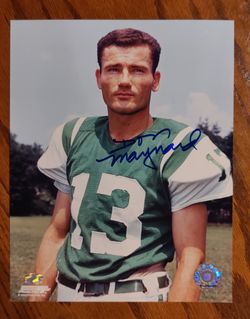 Authentic New York Jets  DON MAYNARD AUTOGRAPH with Hologram 8 X 10 PORTRAIT PHOTO 