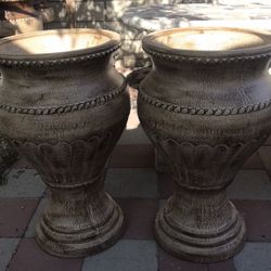 New Flower Pots Made Out Of Clay Size 32in H x 19in W 