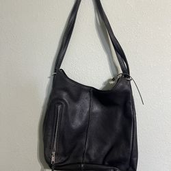 Leather Black Handbag Name Brand 