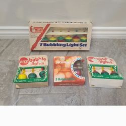 Vintage Christmas Lights BUBBLE 