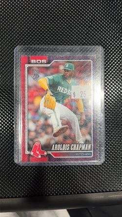 Topps Aroldis Chapman Boston Red Sox Baseball Card