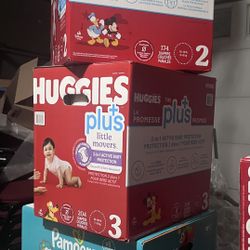 Huggies And Pampers Diapers 