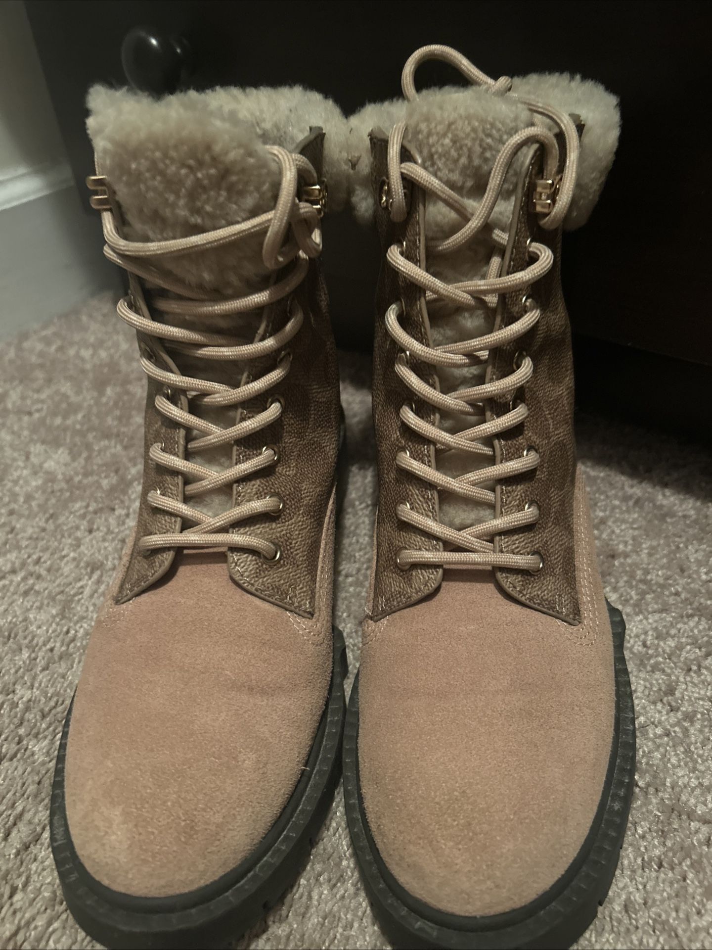 Coach Lorimer Bootie In Signature Canvas