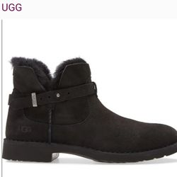 Women's Black Ugg Boots Size 9