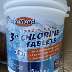 Pool&Spa 3-Inch Long Lasting Chlorinating Tablets, 5-Pound Chlorine