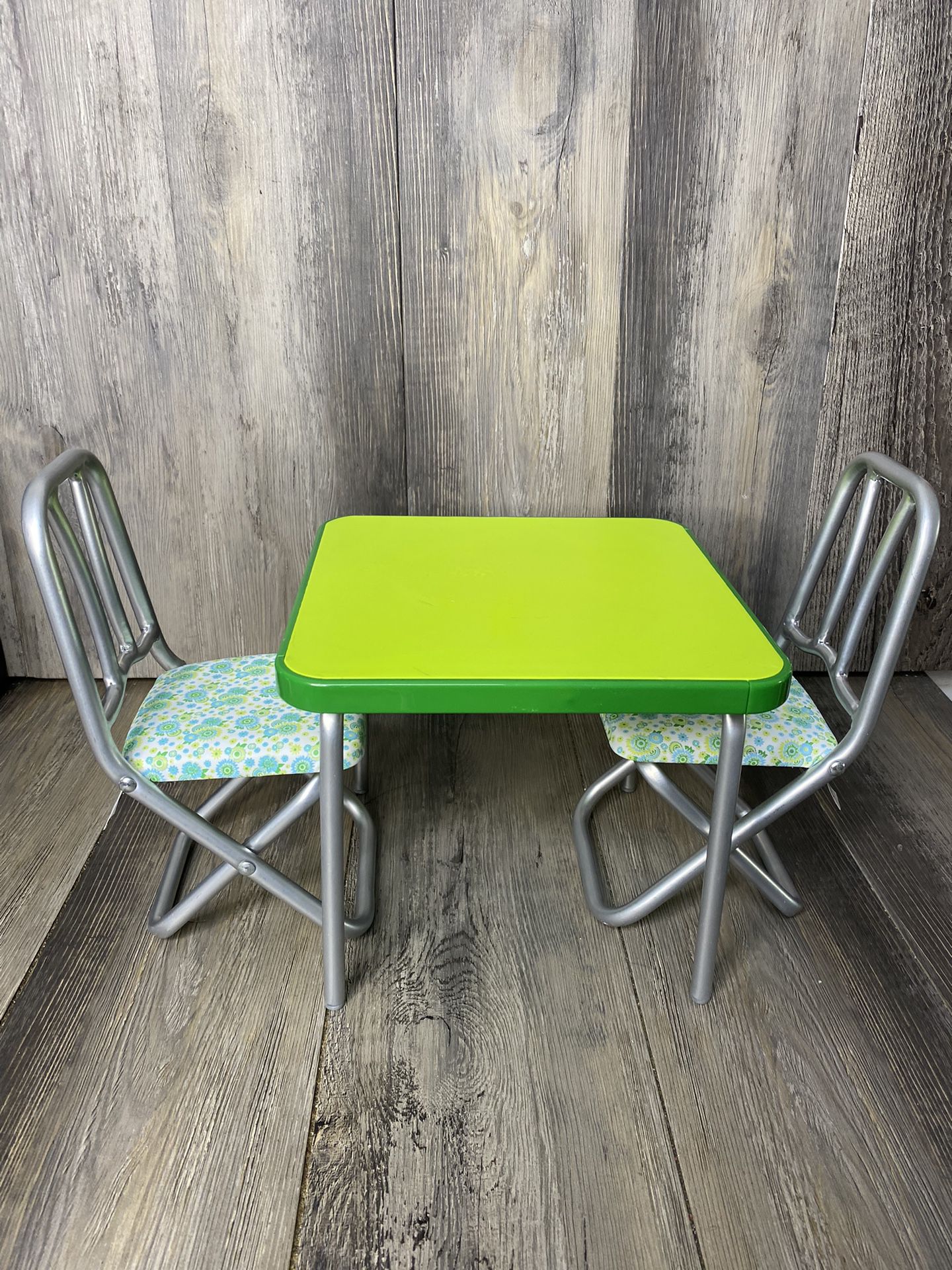 American Girl Doll Melody Metal Kitchen Patio Table and Chairs Retired 2019
