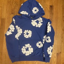 Royal blue denim tears