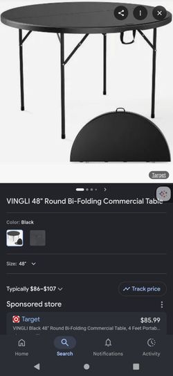 Folding table