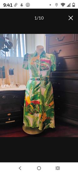 Tropical resort dress