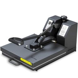 PowerPress Industrial-Quality Digital Sublimation Heat Press Machine for T Shirt, 15x15 Inch