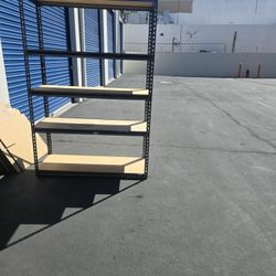 Metal Garage Rack Adjustable Shelve 5 Tier 48"wide x 18"d x 72"h