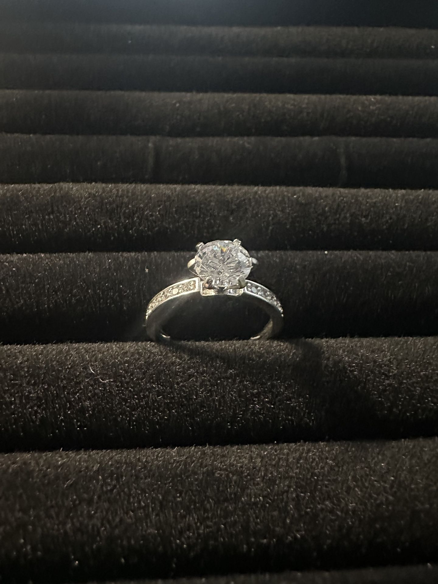 2.0 Ct Engagement Ring, Size 6, Cubic Zirconia