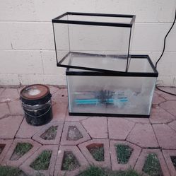 Two small fish tanks $20 for both