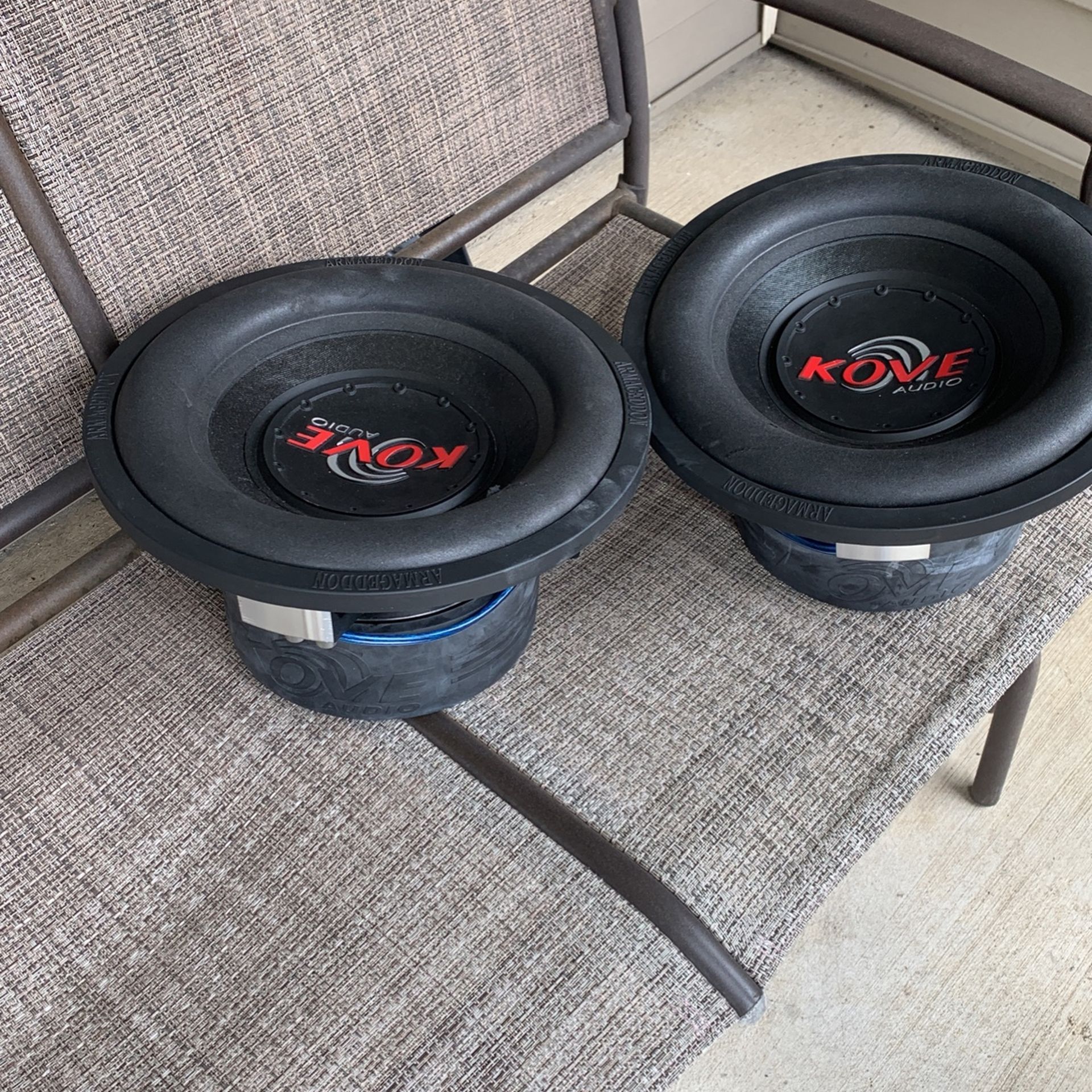 2 12’s Kove Audio Subwoofers