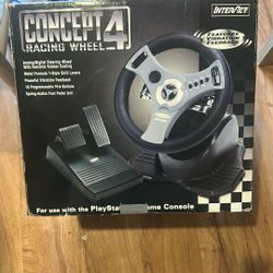 Concept 4 Racing Wheel For PlayStation 1