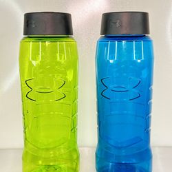 Under Armour set of Blue and Green Hydration Water Bottle 32 oz by Thermos