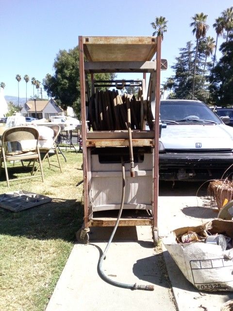 Dual Air Hose Reels On Cart $50