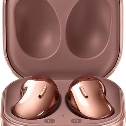 SAMSUNG Galaxy Buds Live True Wireless Earbuds US Version Active Noise Cancelling Wireless Charging Case Included, Mystic Bronze


