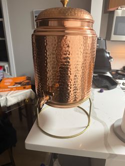 Copper beverage dispenser
