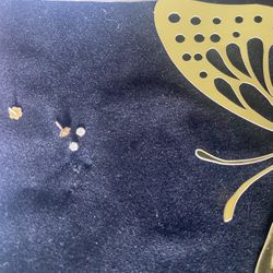 12k gold and real white diamonds set