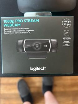 New Logitech C922 Pro Stream Webcam 1080p 30FPS Autofocus Dual Mics