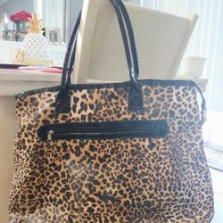 Large Leopard Tote Bag 