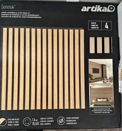 Artika Sonolok Sound-Absorbing Slatted Panel Kit