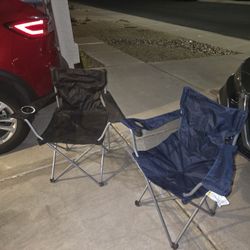 2 Folding Lawn / Camping Chairs – $10 for Both
