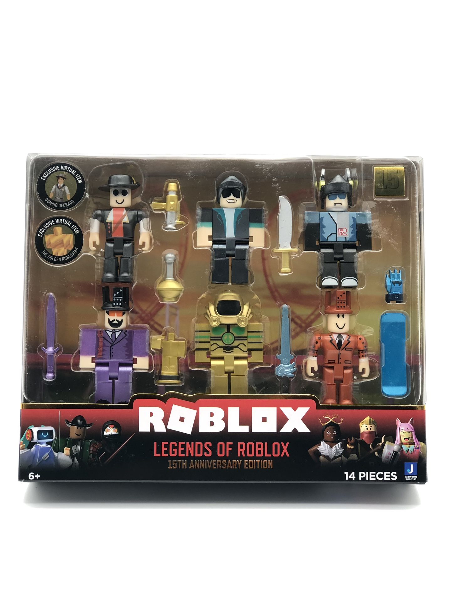 Jazwares Legends Of ROBLOX 15th Anniversary Limited Edition Golden Robloxian