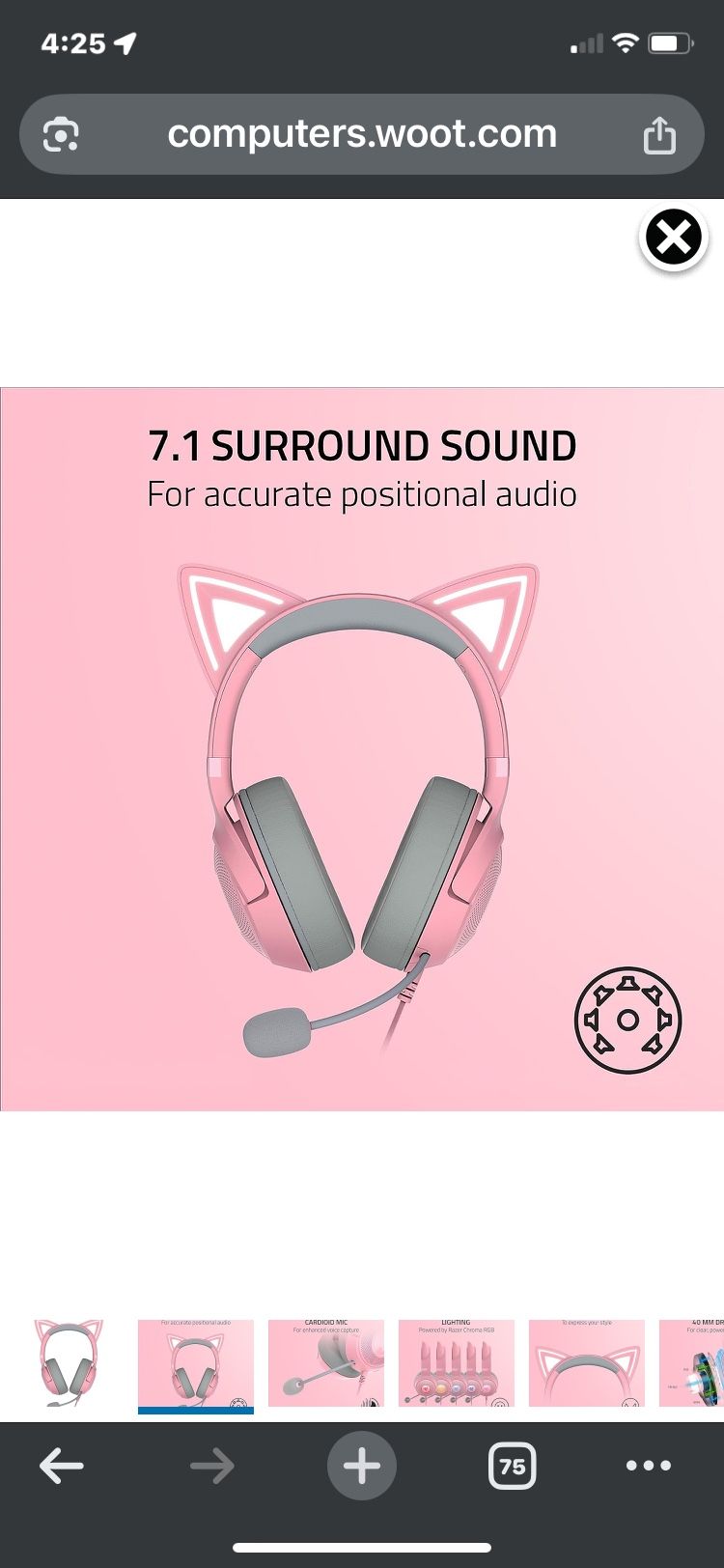Razer Kitty V2 Headphones. Super Cute And Sound Amazing!