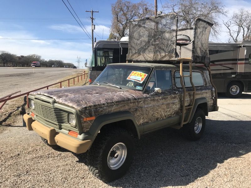 1979 camo jeep high rack lifted hunting rig for Sale in Weatherford, TX ...