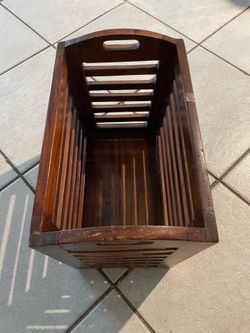 wooden storage crate