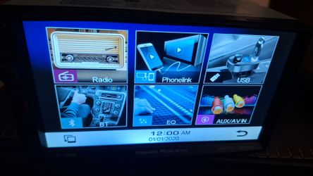 Power acoustik double din has phone mirroring with new backup camera