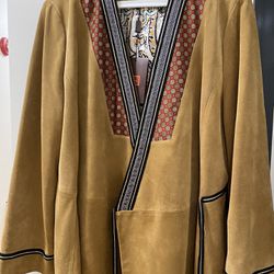 ETRO Embroidered Suede Jacket