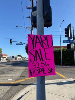 YARD SALE!!! In Huntington Park on Hope st.